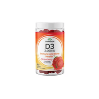 Thumbnail for Vitamin D3 2000 IU (50 mcg) 60 Gummies - Strawberry