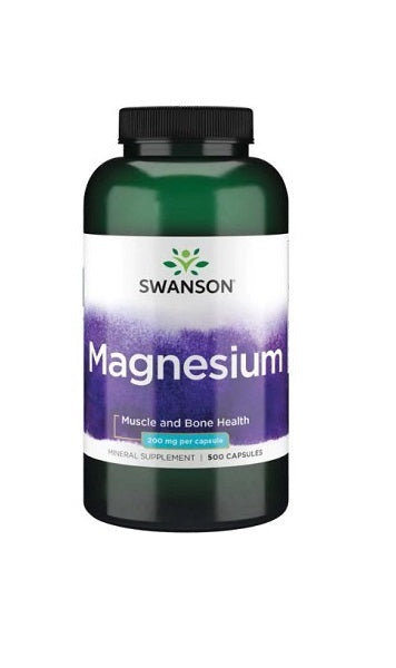 Swanson Ossido di magnesio - 200 mg 500 capsule.