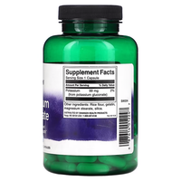 Thumbnail for A bottle of Swanson Potassium Gluconate 99 mg (100 Capsules) features a clear label displaying supplement facts, promoting cardiovascular health and electrolyte balance.