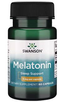 Miniature per Swanson Melatonina - 3 mg 60 capsule supporto al sonno.