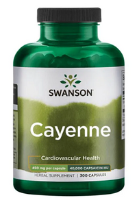 Miniatura per Swanson Cayenne - 450 mg 300 capsule.