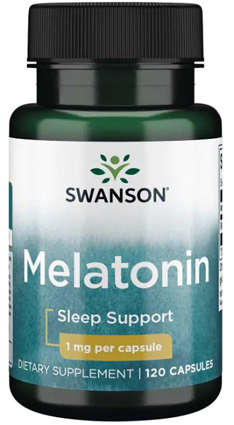 Swanson Melatonina - 1 mg 120 capsule supporto al sonno.