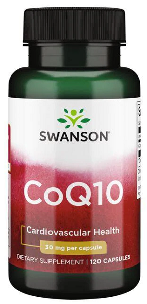 Swanson Coenzima Q10 - 30 mg 120 capsule per la salute cardiovascolare.