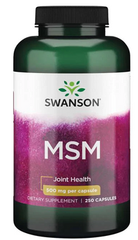 Pollicino per Swanson MSM - 500 mg 250 tabs Le capsule per la salute delle articolazioni sono appositamente formulate per supportare la salute delle articolazioni. Queste capsule offrono anche benefici per la salute dei capelli e della pelle. L'ingrediente chiave di queste capsule è l'MSM, noto per il suo impatto positivo.