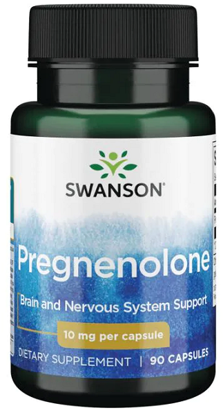 Un potente integratore di pro-ormoni per la salute del cervello - Swanson Pregnenolone - 10 mg 90 capsule.