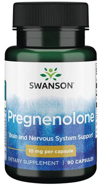 Anteprima per Un potente integratore di pro-ormoni per la salute del cervello - Swanson Pregnenolone - 10 mg 90 capsule.