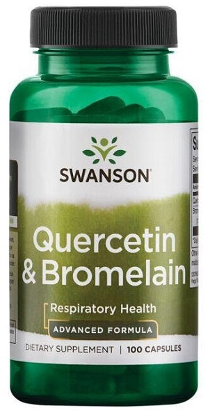 Swanson La quercetina con bromelina 100 capsule supporta la funzione immunitaria stagionale.