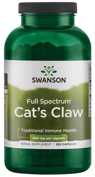 Swanson Artiglio di gatto - 500 mg 250 capsule.