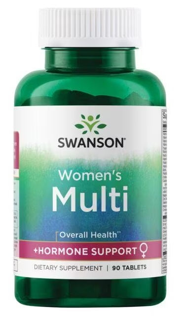 Swanson Women's Multi + Hormone Support 90 tablets are specifically formulated to support women's health and promote hormonal equilibrium.
