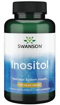 Miniatura di un flacone di Swanson Inositolo - 650 mg 100 capsule.