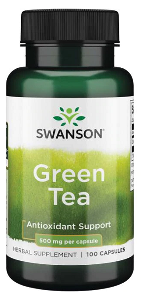 Swanson Tè verde - 500 mg 100 capsule di supporto antiossidante.