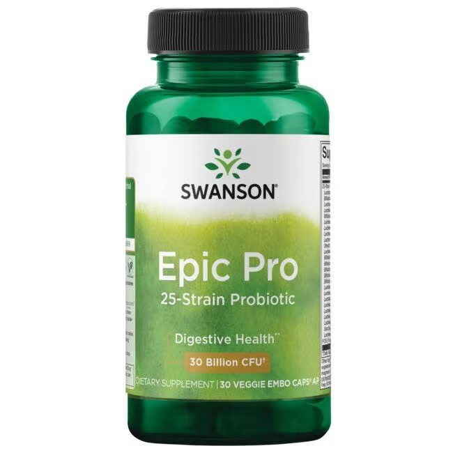 Epic Pro 25-Strain Probiotic 30 Veggie Embo Capsules