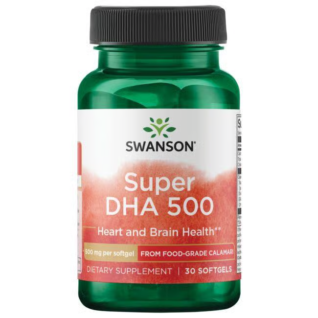 Super DHA 500 from Food-Grade Calamari - 30 softgels