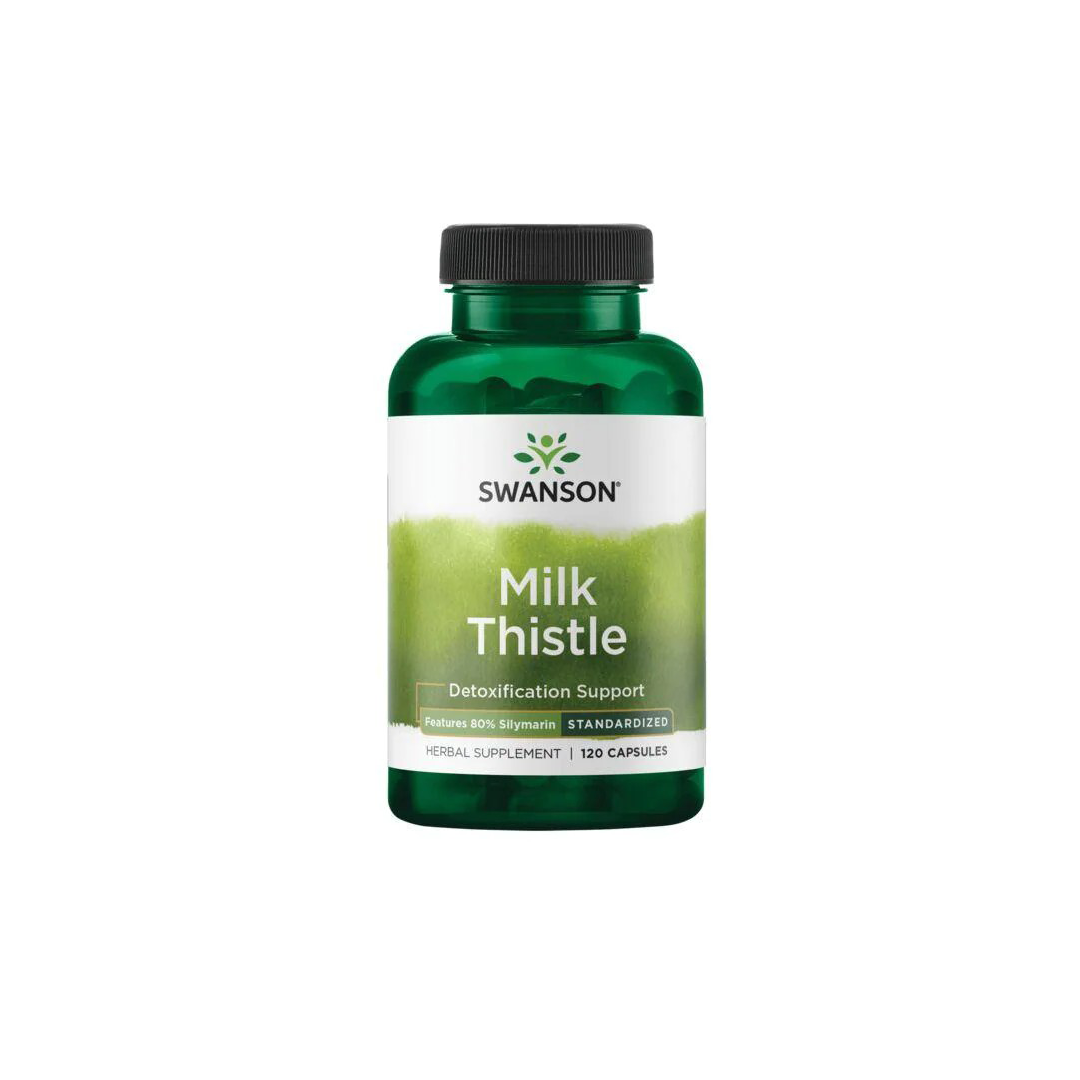 Milk Thistle - Features 80% Silymarin 120 Capsules