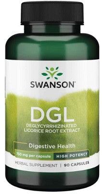 Swanson DGL Liquirizia deglicirrizzata - 750 mg 90 capsule.