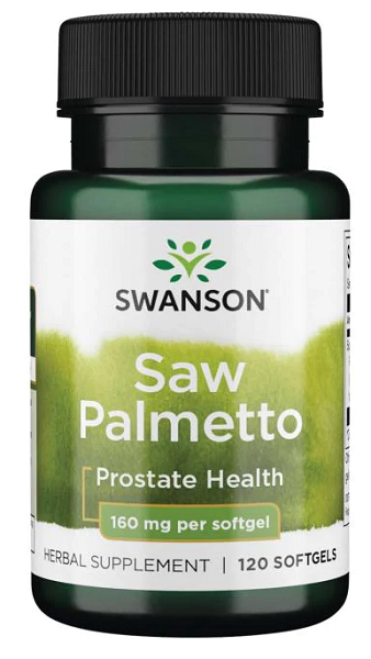 Swanson Saw Palmetto - 160 mg 120 capsule softgel, per la salute del tratto urinario e della prostata.
