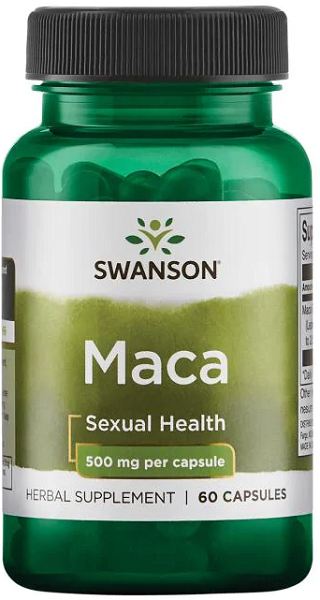 Swanson Maca - 500 mg 60 capsule.
