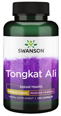 Anteprima per migliorare la tua resistenza e la tua forza con Swanson Tongkat Ali - 400 mg 120 capsule, un potente integratore per la salute ormonale e il desiderio sessuale.