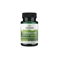 Thumbnail for Explore Swanson's Sulforaphane from Broccoli Sprout Extract, featuring 60 veggie capsules with BroccoPhane® for enhanced antioxidant and detox support.