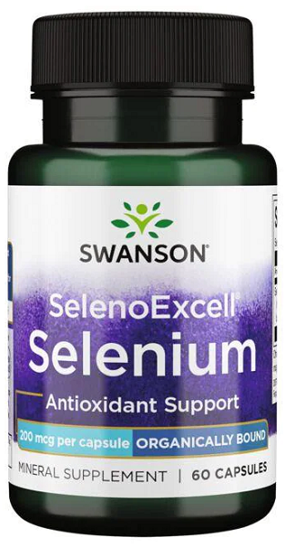 Swanson Le capsule di supporto antiossidante al selenio SelenoExcell sono un potente integratore di selenio - 200 mcg 60 capsule che fornisce assistenza cardiovascolare e supporta il mantenimento della prostata.