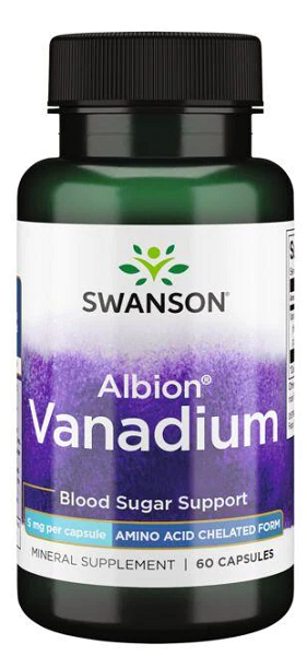 Swanson Albion Vanadium Chelated - 5 mg 60 capsule.