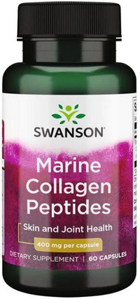 Anteprima per Swanson Collagene Marino - 400 mg 60 capsule, per la salute della pelle e delle articolazioni.