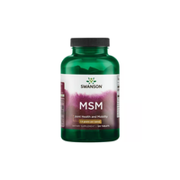 Thumbnail for The Swanson MSM dietary supplement in a green bottle offers joint health and collagen support with 1,500 mg per tablet and contains 120 tablets.