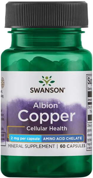Swanson Rame - 2 mg 60 capsule Albion Chelated cellular health 60 capsule.