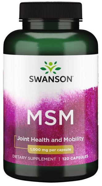 Swanson MSM 1000 mg 120 caps è un integratore che sostiene i tessuti connettivi e promuove la salute delle articolazioni. Migliorando le strutture di collagene, aiuta a migliorare la mobilità generale.
