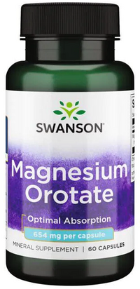 Anteprima per Swanson Magnesio Orotato - 40 mg 60 capsule assorbimento ottimale.