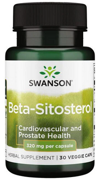 Miniature per Integratore alimentare con Swanson Beta-Sitosterolo - 320 mg 30 capsule vegetali.