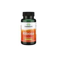 Thumbnail for Swanson's Ribose 750 mg supplement offers 60 veggie capsules, each featuring Bioenergy Ribose to promote energy production.