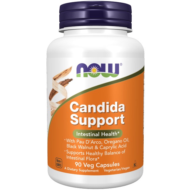 Candida Support 90 Veg Capsules - front 