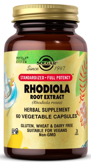 SFP Rhodiola Root Extract 350 mg 60 Vegetable Capsules - front 2