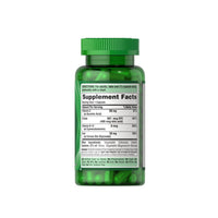 Miniatura di un flacone verde di Puritan's Pride Easy Iron 28 mg 90 caps Iron Glycinate su sfondo bianco.