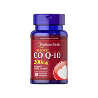 Un flacone di Coenzima Q10 - 200 mg 60 Capsule Morbide a Rilascio Rapido Q-SORB™ Puritan's Pride.