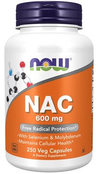 Anteprima per Now Foods N-Acetilcisteina 600mg 250 Capsule Vegetali per la salute del fegato e il supporto antiossidante.