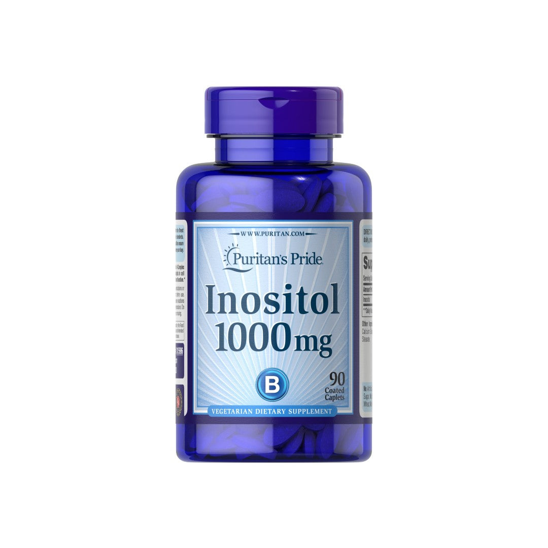 Un flacone di Inositolo 1000 mg 90 Caplets di Puritan's Pride.