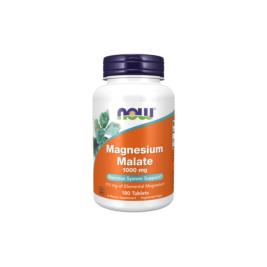 Now Foods Magnesio Malato 1000 mg 180 compresse.