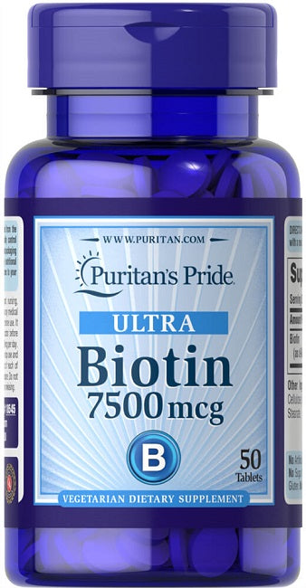 Puritan's Pride Biotina 7,5 mg - integratore alimentare in compresse da 50 compresse.