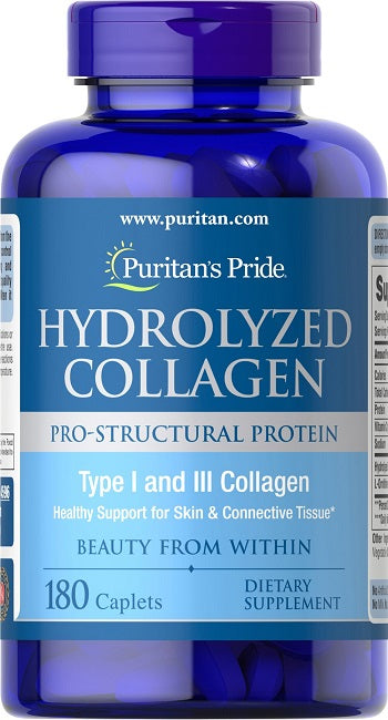 Puritan's Pride Collagene idrolizzato 1000 mg 180 compresse.