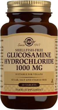 Anteprima di un barattolo di Glucosamina cloridrato 1000 mg 60 compresse di Solgar.
