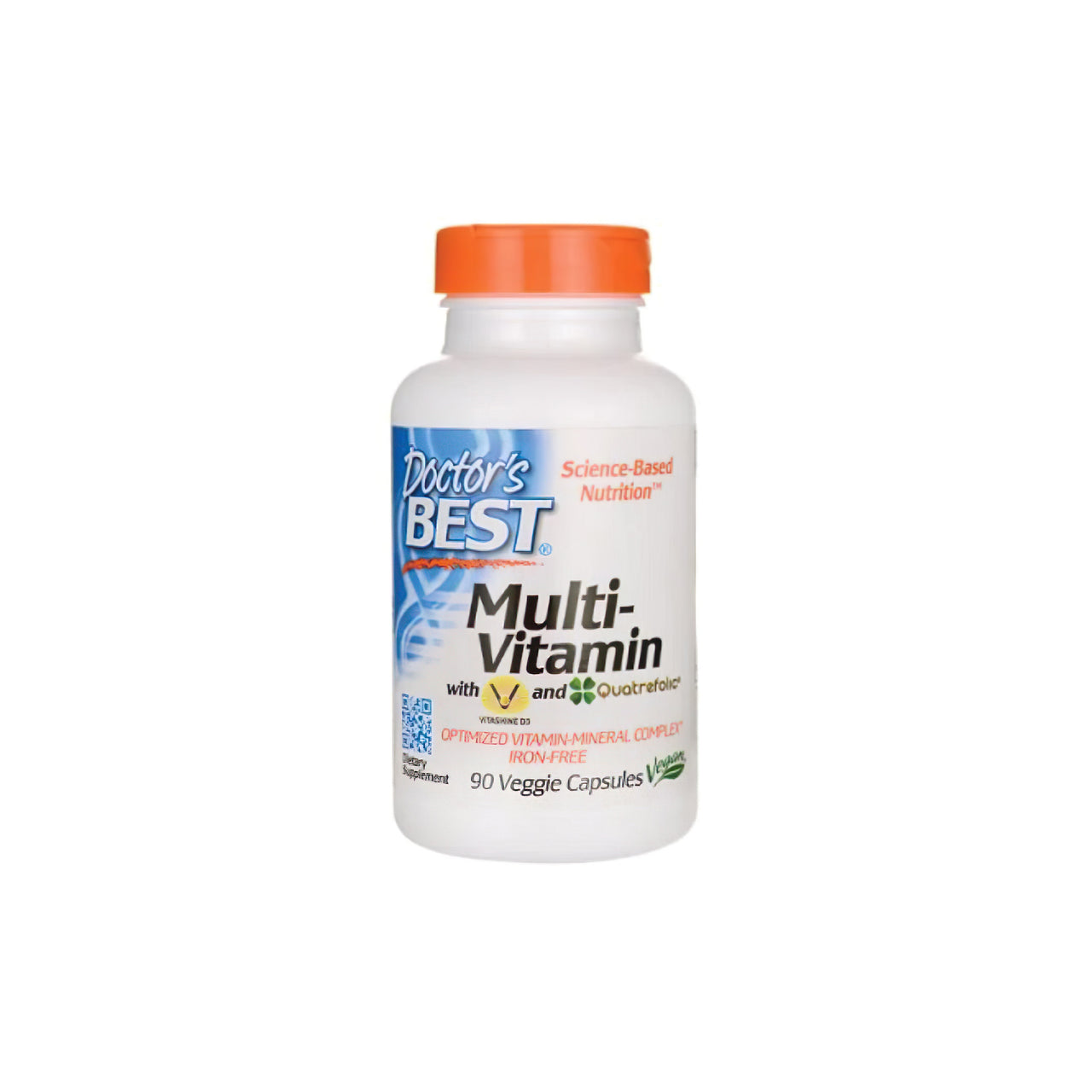 Il miglior Doctor's Best Multivitaminico 90 capsule vegetali per supportare il sistema immunitario, ricco di minerali essenziali, in bella mostra su sfondo bianco.