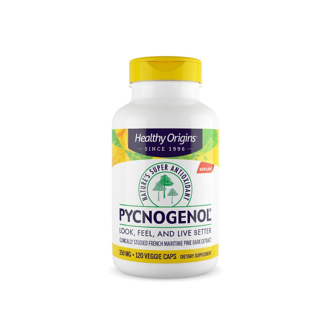 Questo integratore alimentare contiene 60 capsule di Healthy Origins Pycnogenol 150 mg 120 capsule vegetali, noto per le sue proprietà antiossidanti e per il suo impatto positivo sulla salute cardiovascolare.