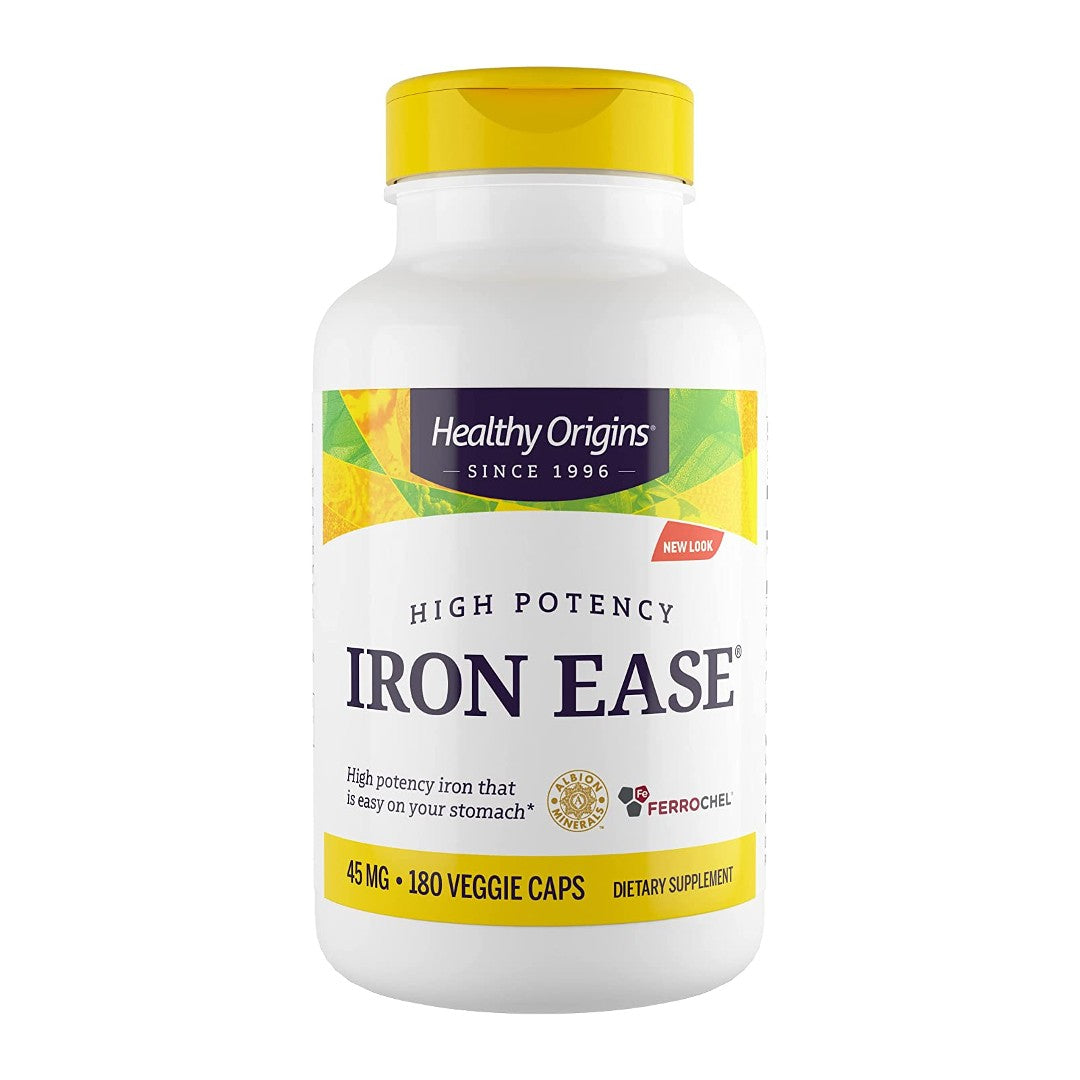 Healthy Origins Iron Ease 45 mg 180 capsule vegetali.