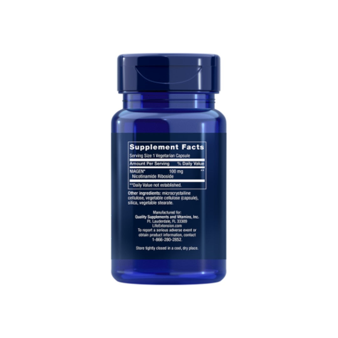 NAD+ Rigeneratore Cellulare, 100 mg 30 capsule vegetali - fatti dell'integratore