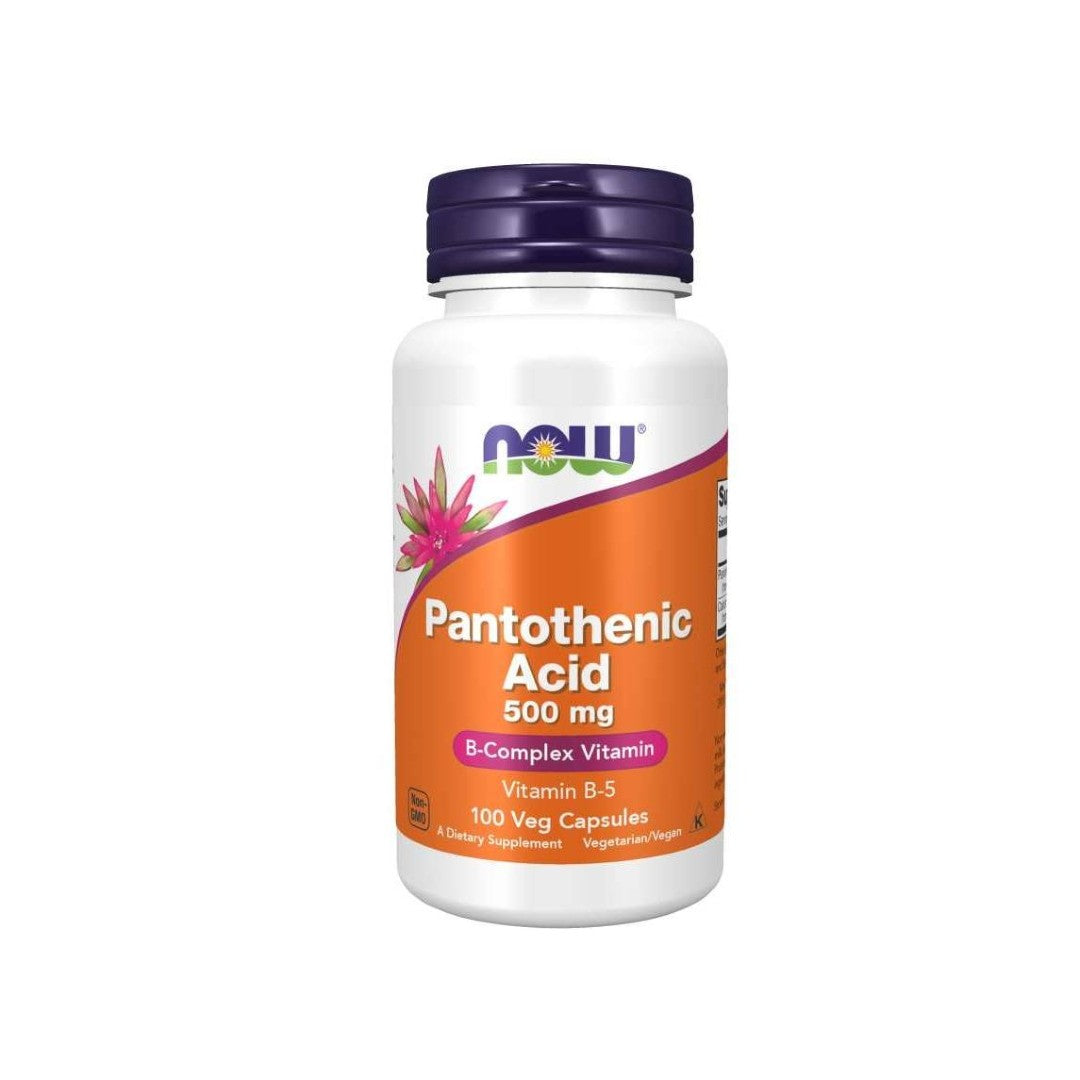 Now Foods L'Acido Pantotenico 500 mg 100 capsule vegetali è un integratore alimentare che supporta il metabolismo energetico e il sistema immunitario.