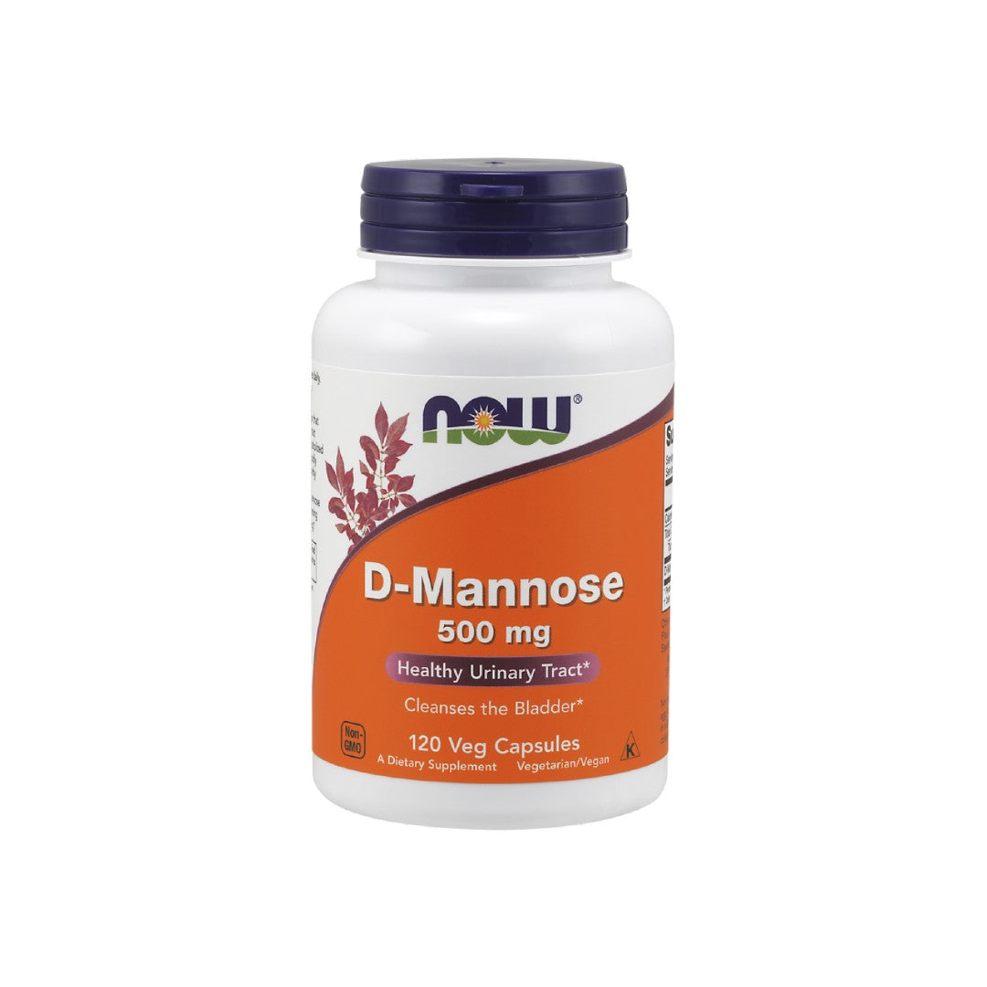 Now Foods D-Mannosio 500 mg 120 capsule vegetali.