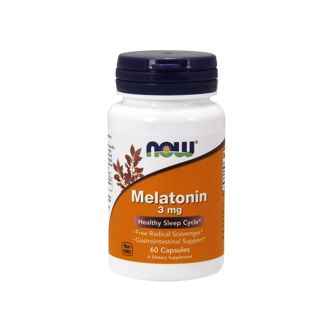 Now Foods Melatonina 3 mg 60 capsule vegetali.