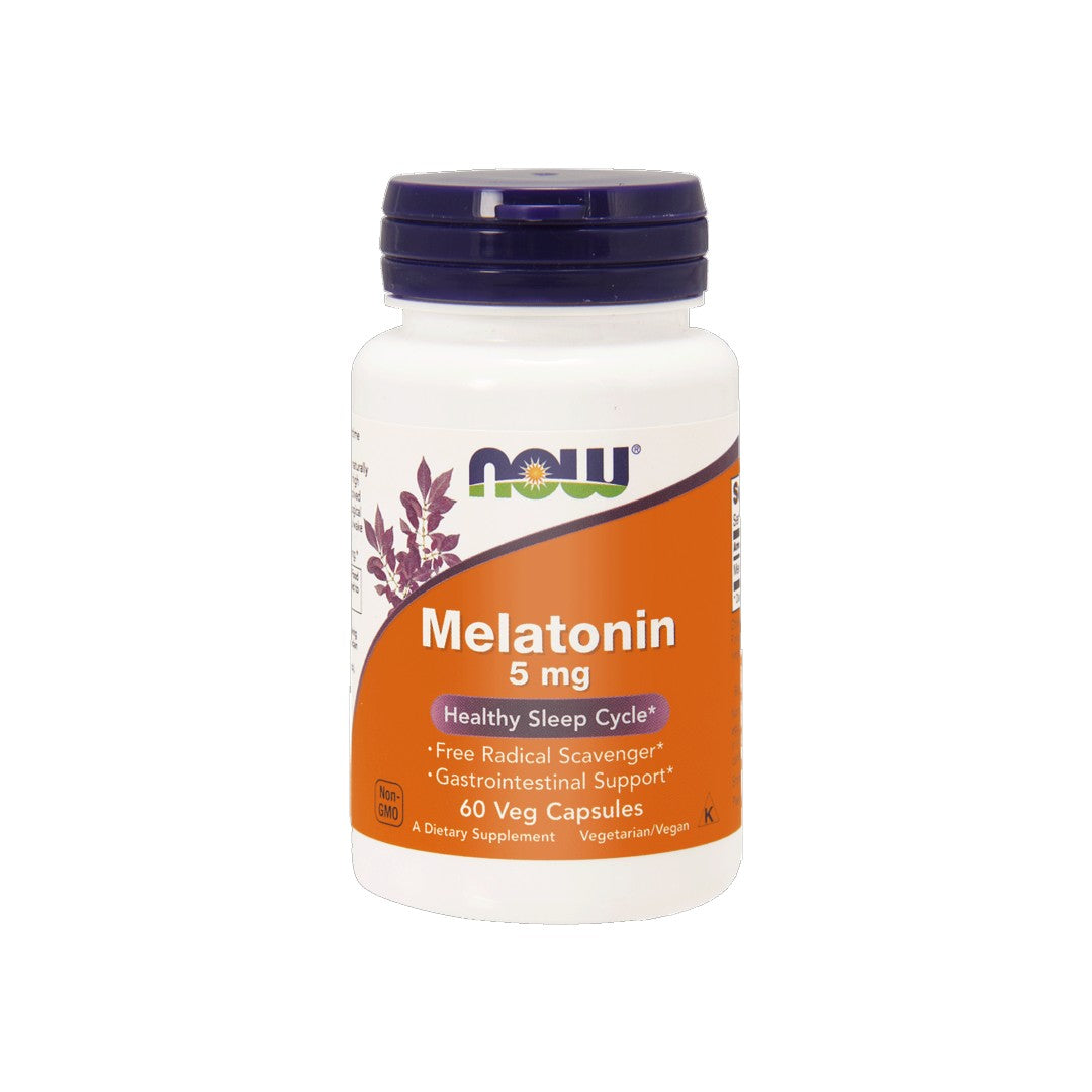 Now Foods Melatonina 5 mg 60 capsule vegetali.